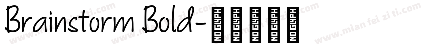 Brainstorm Bold字体转换